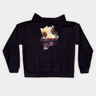 Autumn Sundown Kids Hoodie